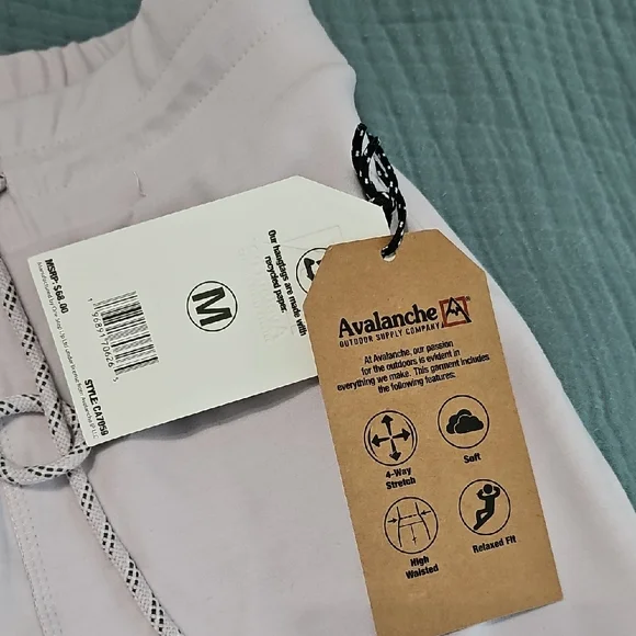 Avalanche Light Purple High Waisted Joggers Size M NWT - Picture 9 of 9